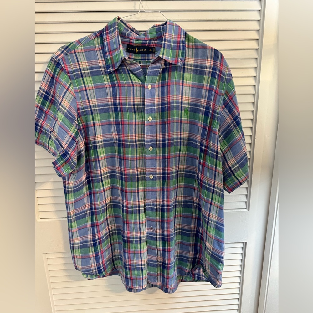 Ralph Lauren plaid Button Down size XL